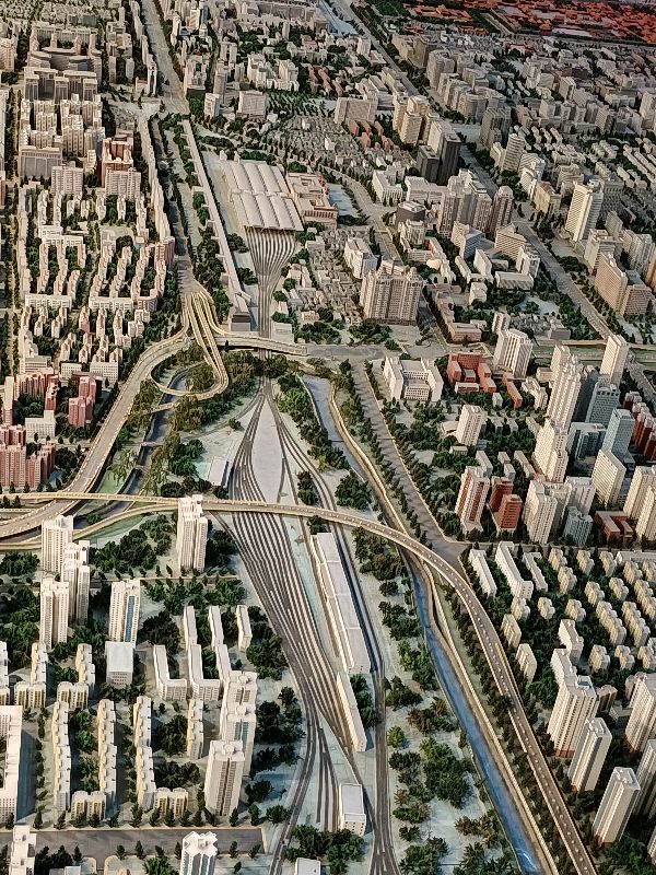 带你参观北京市城区大型立体沙盘模型