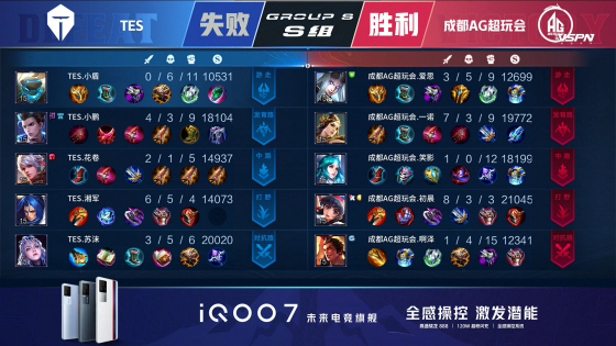 王者荣耀KPL：手法队后劲不足，成都AG超玩会让二追三战胜TES