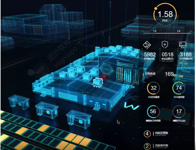 数据中心决策如何快人一步？一块大屏轻松实现3D数据可视化