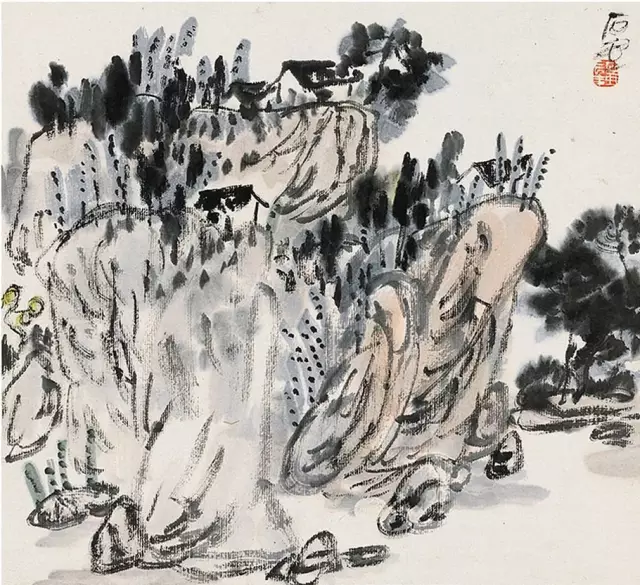 「巴蜀画派·观点」陈子庄|山水对景写生,就要大量舍弃