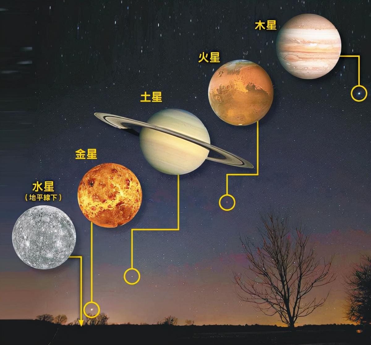 错过这次要等20年8月19号晚金星,木星,水星,火星,土星将会同时出现