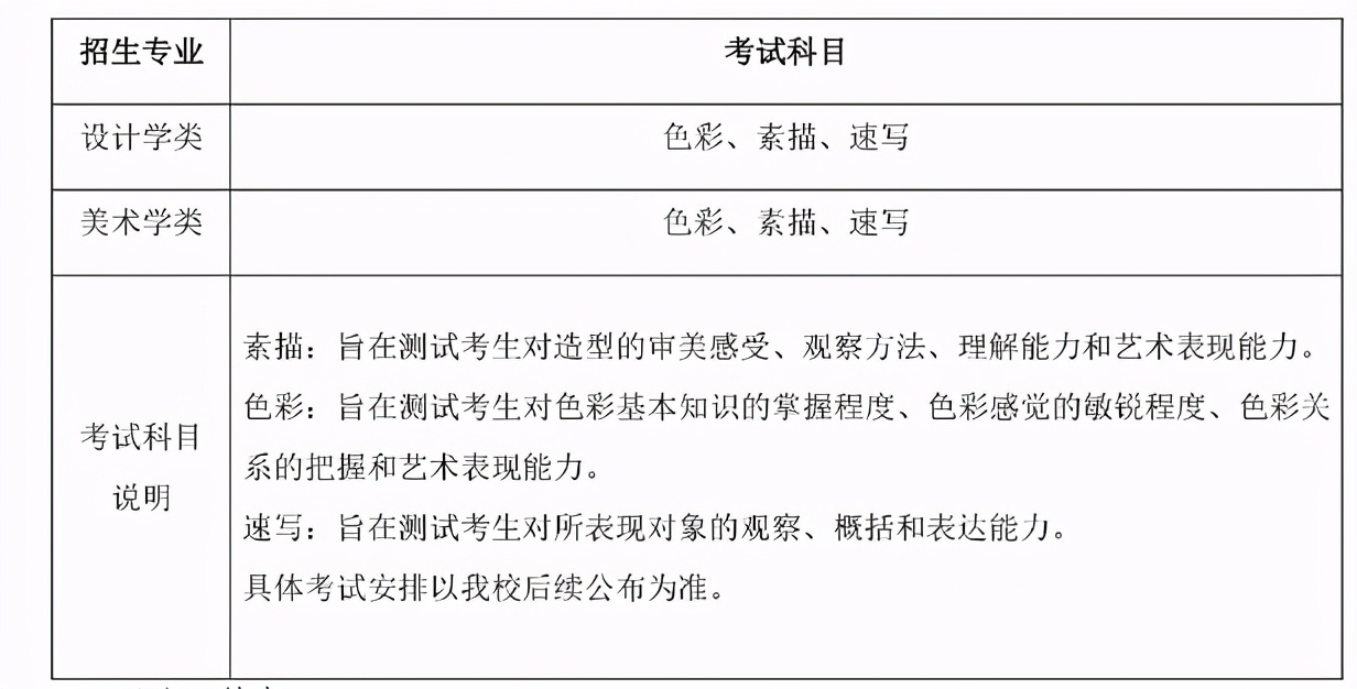 清华大学2021年艺术类专业（美术学院）本科招生简章