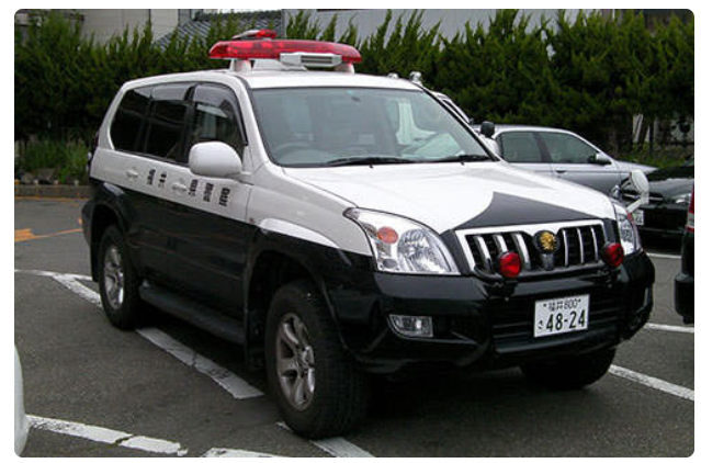 日本警车型号都在这了，丰田本田马自达，全是日本国产车