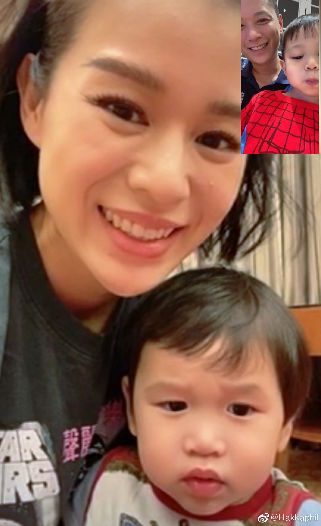 胡杏儿分享另类全家福，夫妻俩分居两地，一家四口每天视讯解相思