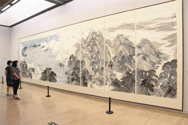 墨语凝骧——温骧山水画作品展在中国美术馆开展