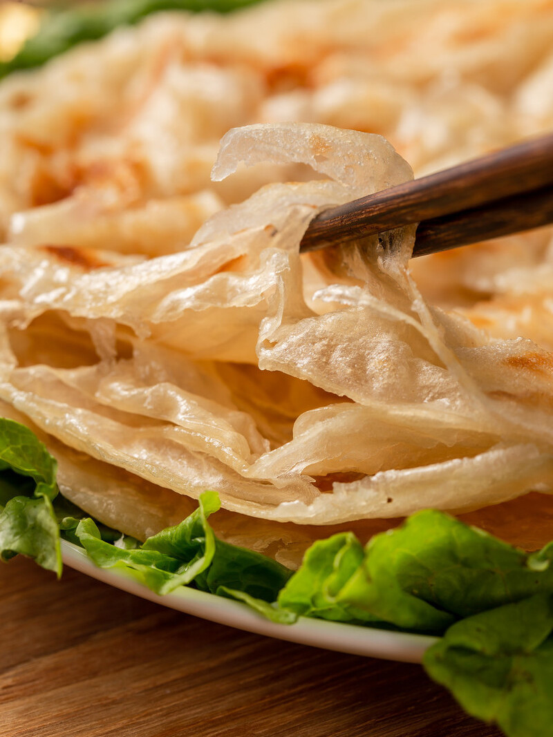 10分鐘就能出鍋的千層餅，不用燙麵，照著做保證不干不硬