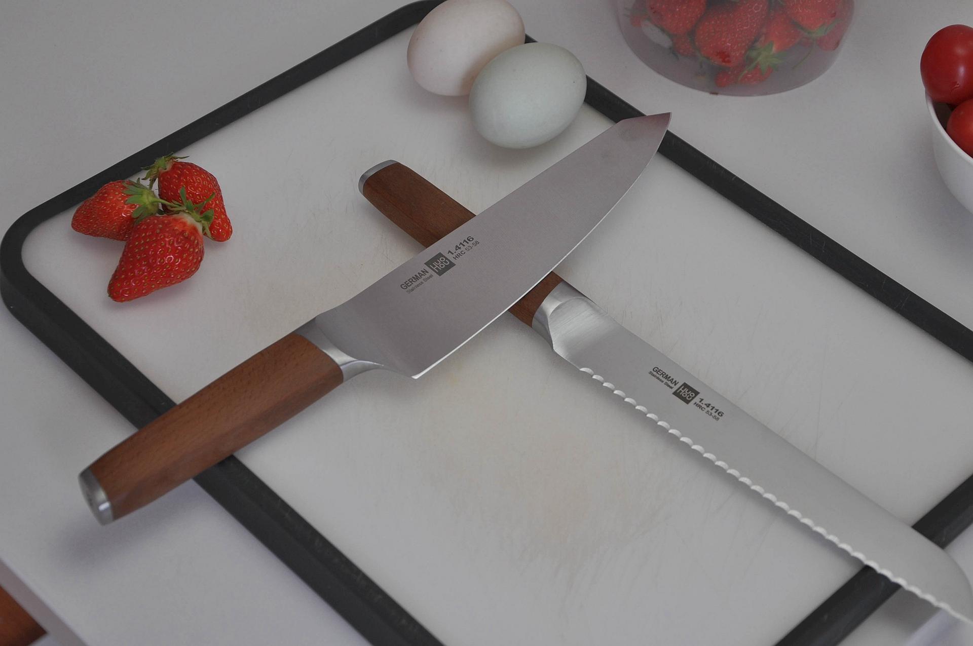 火候德国钼钒钢厨刀6件套日常削切很随意