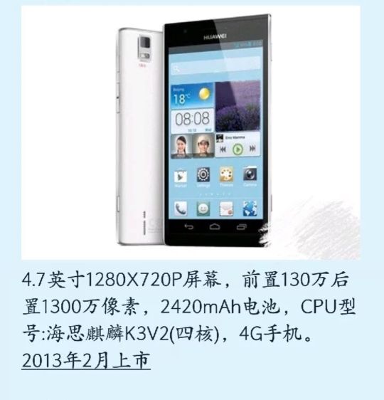 华为P系列手机发展史