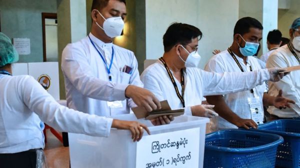 缅甸大选开票，昂山素季所在执政党大获全胜