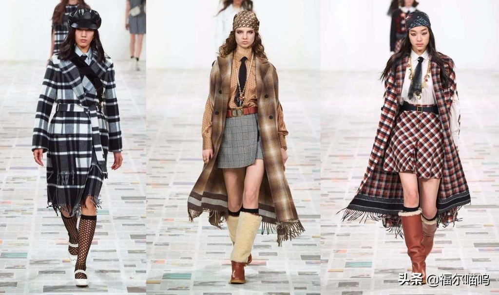 Dior2020秋冬女装秀，格纹流苏和天鹅绒包，打造迪奥女士