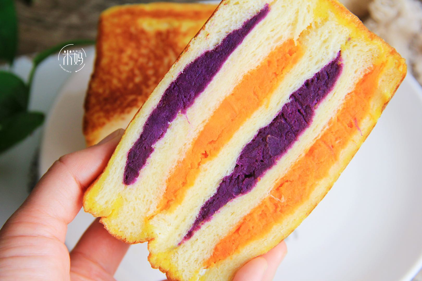 图片[2]-彩虹三明治做法步骤图 营养又好吃补充能量不长肉-起舞食谱网