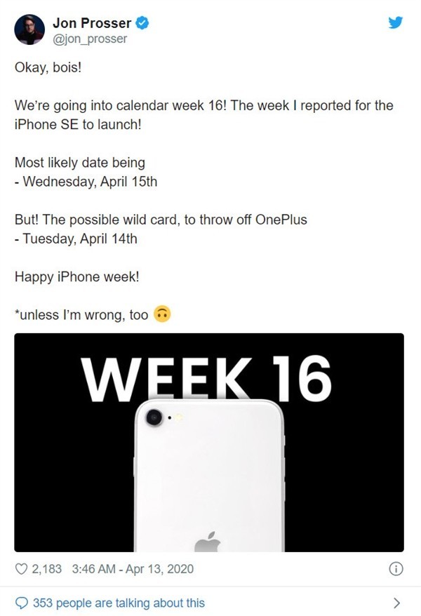 最新款iPhone SE公布时间曝出：会是下一款小屏“好香”么