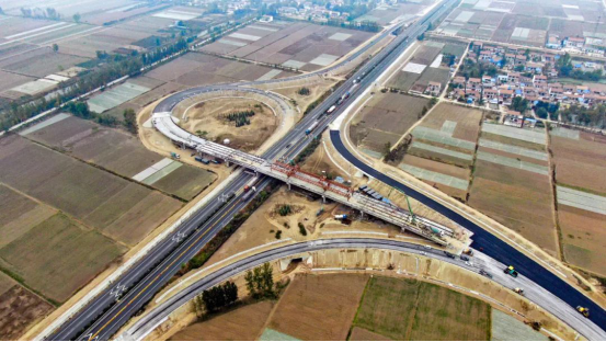 济徐高速公路顺河互通工程建设进展顺利
