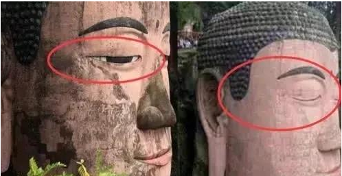 1962年，乐山大佛为何会“闭眼”？专家：一直不