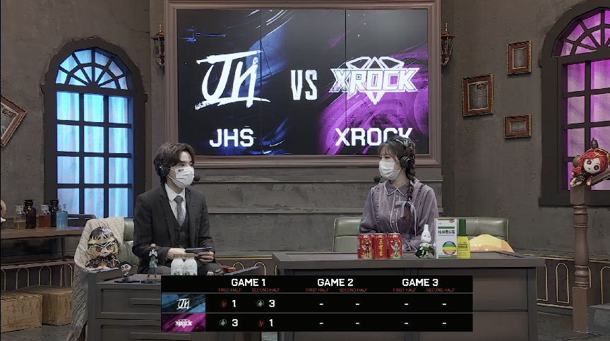 第五人格2021IVL夏季赛常规赛JHS vs XROCK 第一局