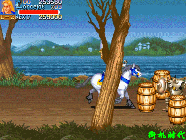 經(jīng)典街機(jī)《圓桌騎士》原來還有一個藍(lán)震，600分寶箱也能打出寶