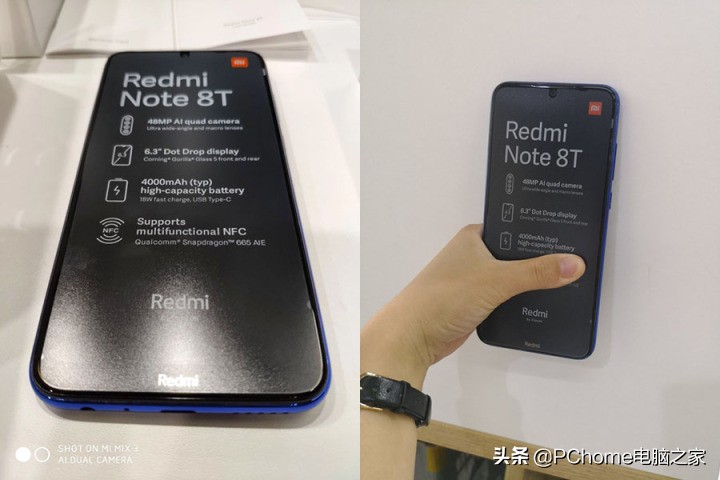 Redmi Note 8T真机遭曝 1399元或配骁龙730G