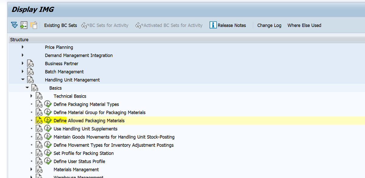 SAP MM 物料主数据里的字段’Matl Grp Pack.Matls’