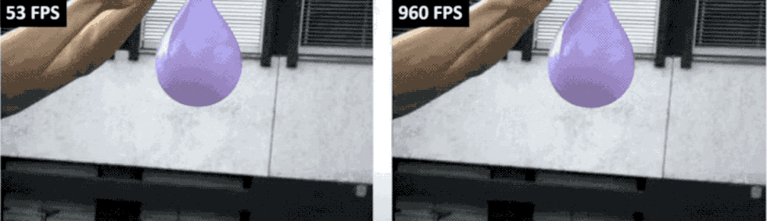 53帧变900帧！AI让你不用昂贵的高速摄像机也能制作慢镜头｜华为