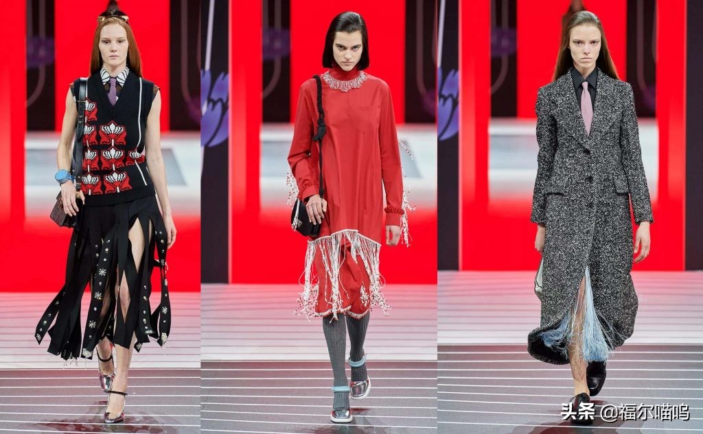 PRADA2020秋冬女装，极致色彩彼此碰撞，赋予超现实感