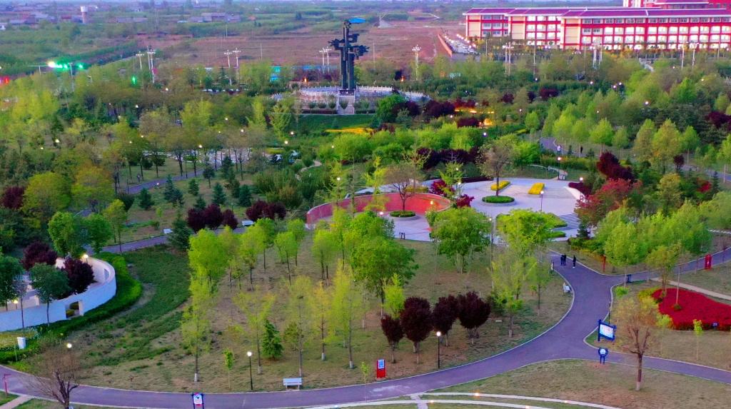 夜晚的合陽九龍公園你見過嗎