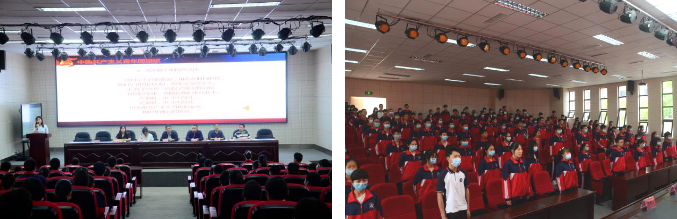 营山县化育中学举行学习习近平总书记五四讲话精神暨2020年新团员入团宣誓仪式