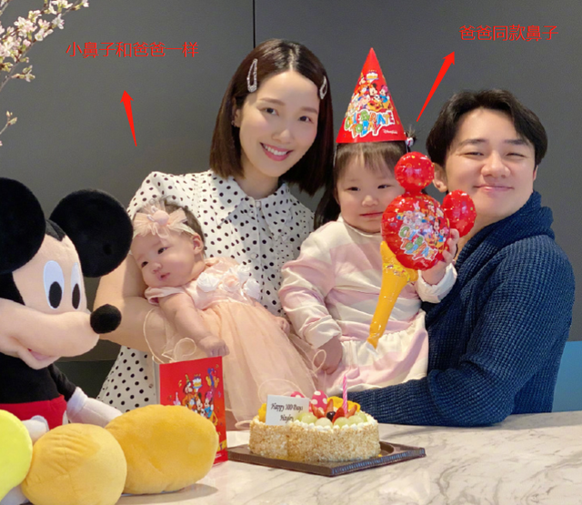 有種“遺傳”叫王祖藍女兒，“蒜頭鼻”成亮點，和爸爸一模一樣