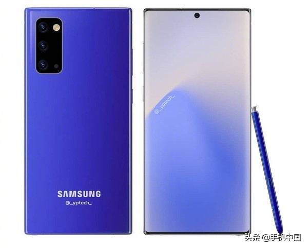 三星Galaxy Note20宣图曝出 曲屏超窄边框设计