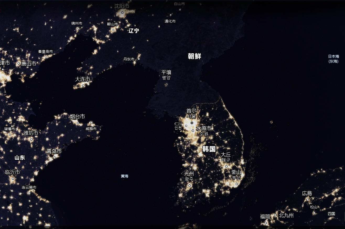 全球夜光地图下的四大奇观