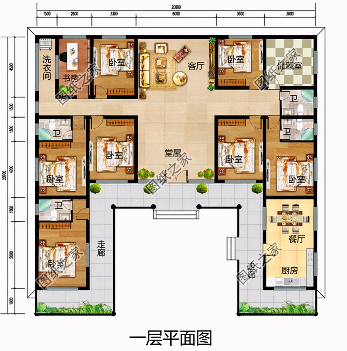 最火农村平房设计图大全 选一栋建送给父母 二老指定喜欢 资讯咖