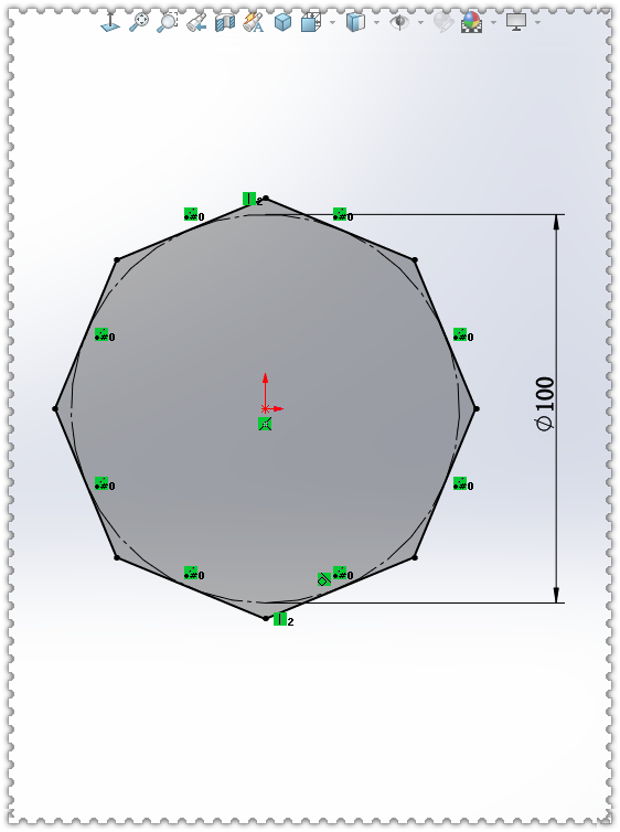 用SolidWorks绘制一把雨伞，用的都是些最基础的工具