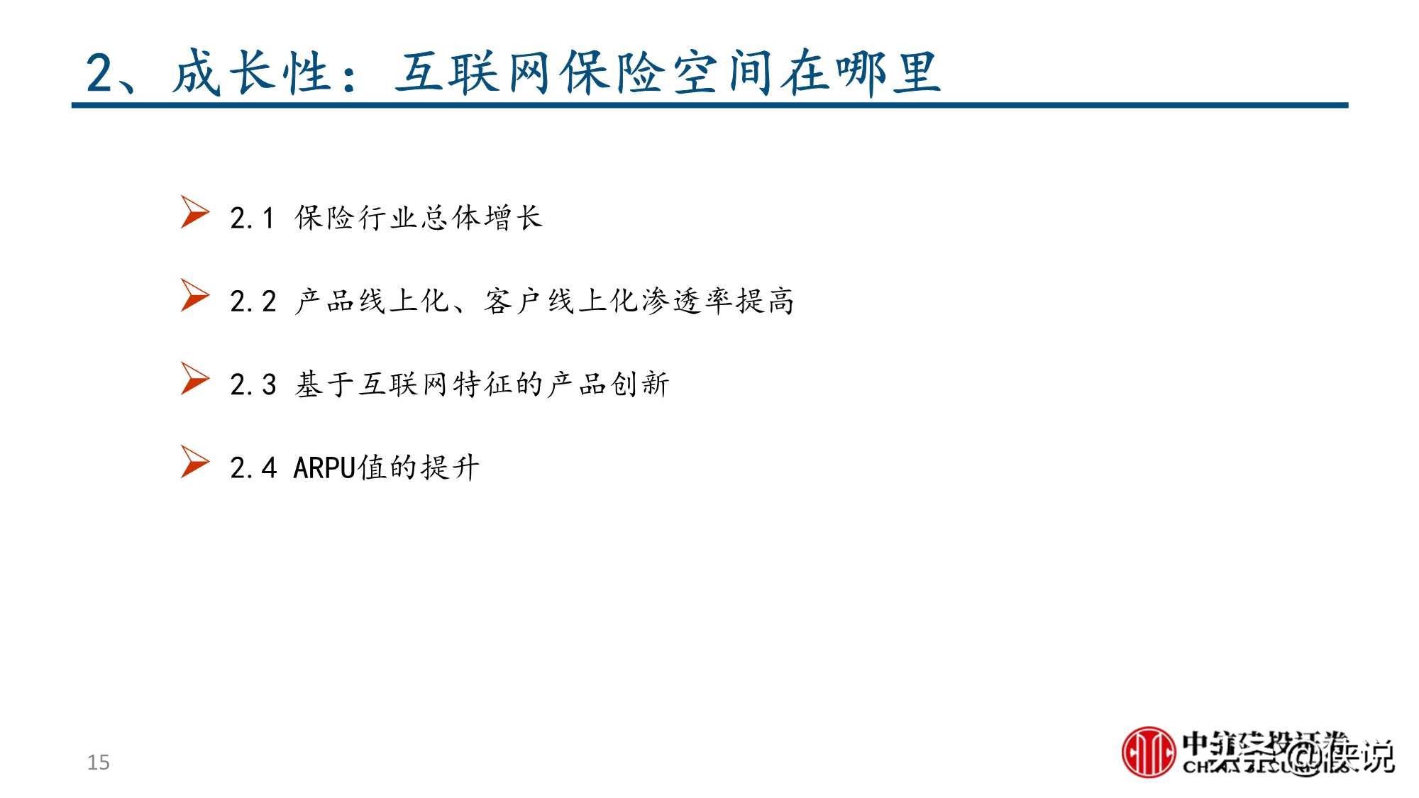 互联网保险保险科技的投资逻辑（中信建投）