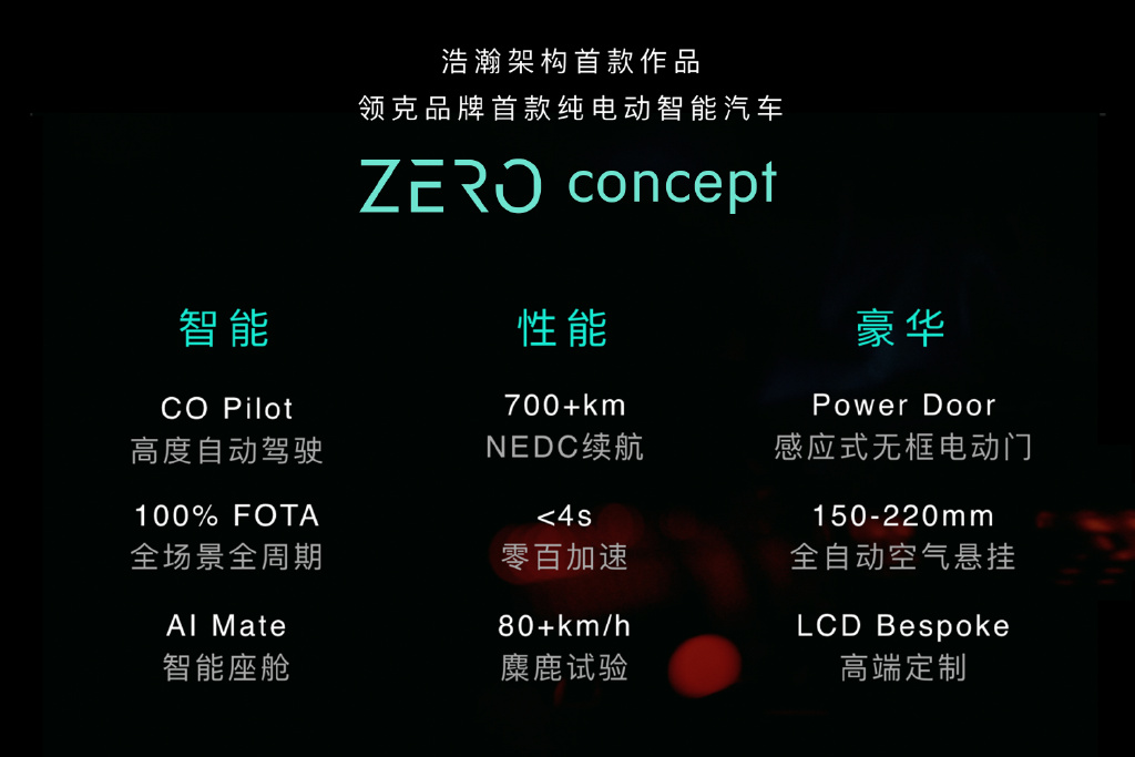 领克首款纯电概念车全球首发