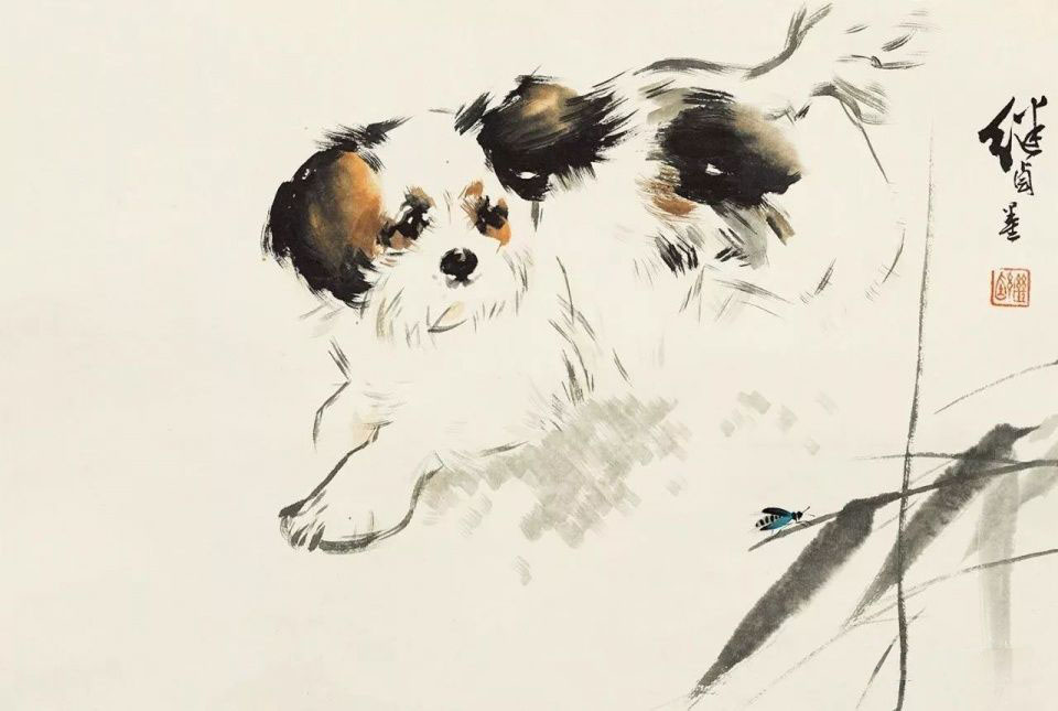 刘继卣画狗，拟人化的写实画法