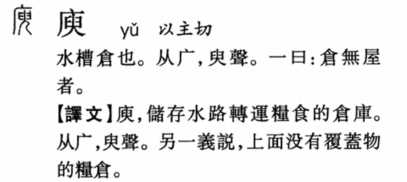 庾怎么读庾字用于姓怎么读什么意思