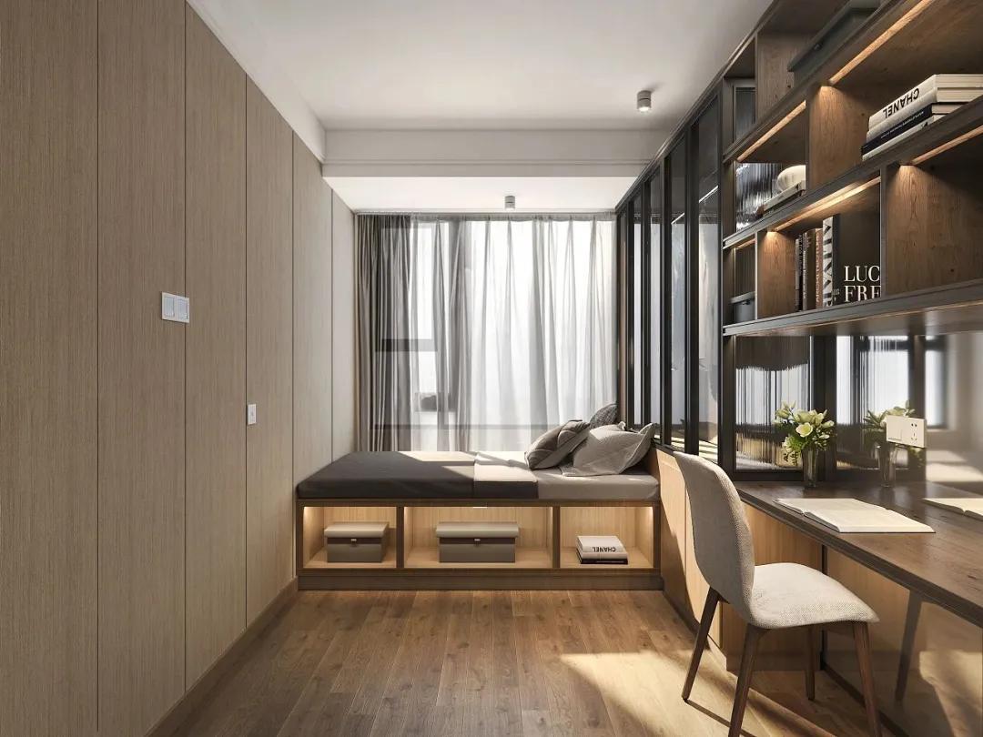 不费力气就能get的“角落书房”让小户型也能实现书房梦