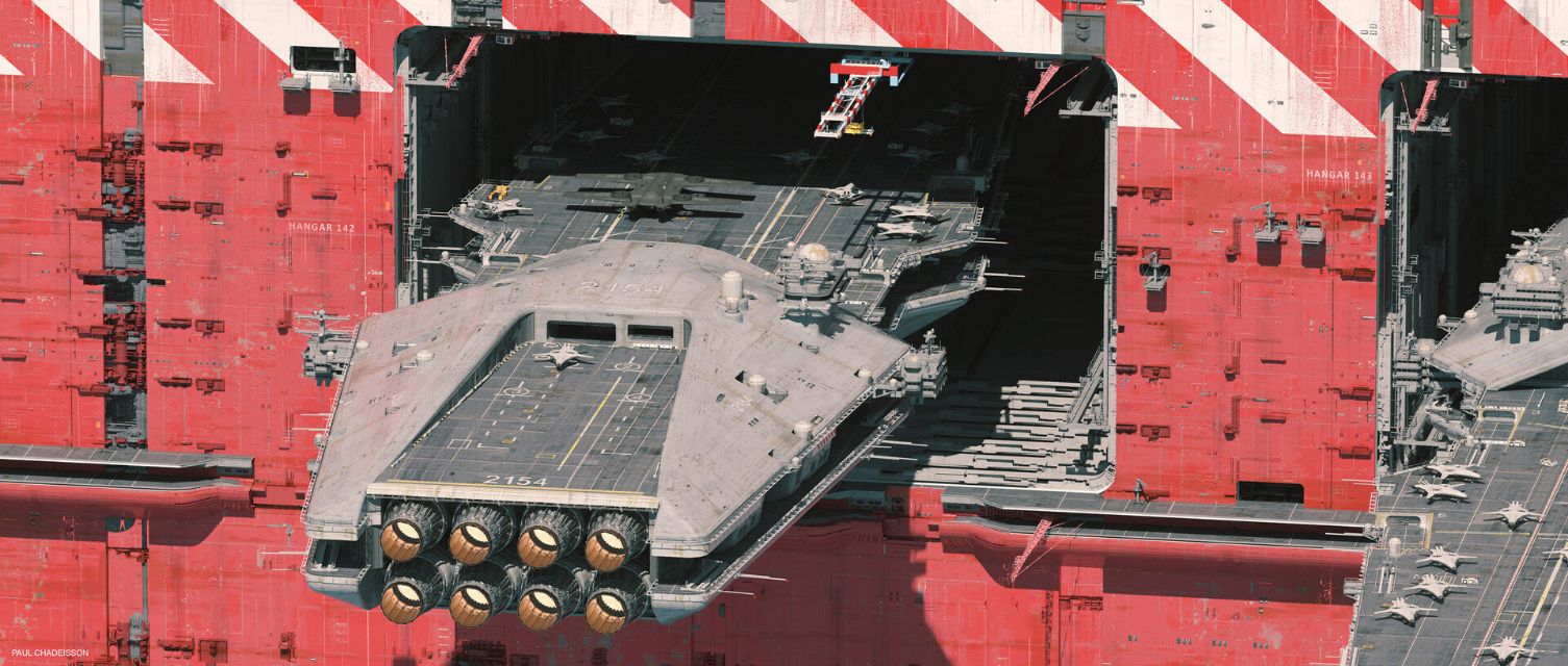 AHX-2050“鲲鹏”级空天母舰概念设想图