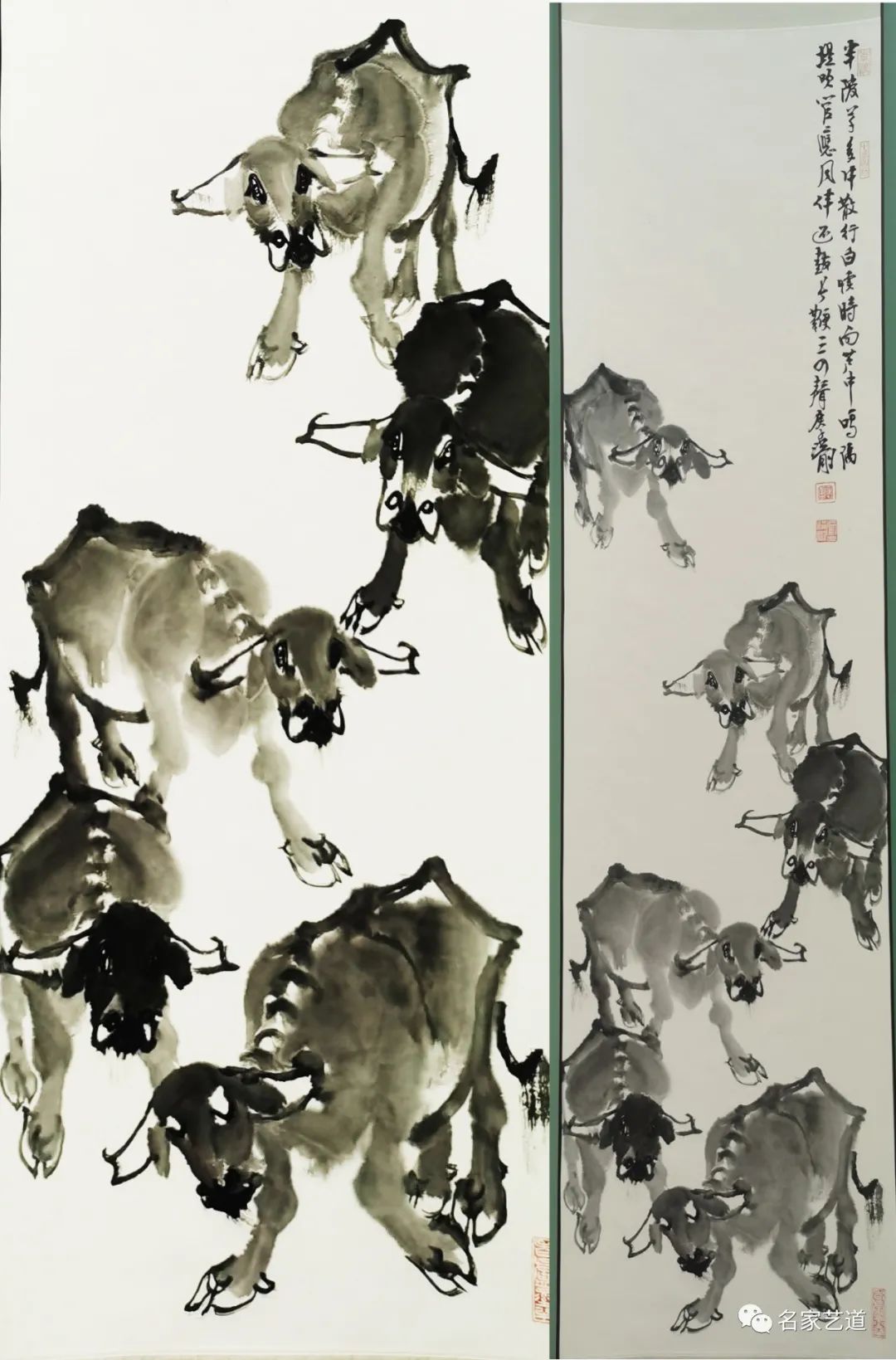 与文相表里，略形写神气——从著名画家卢洪刚画牛可见其解悟天人合一的超然境界