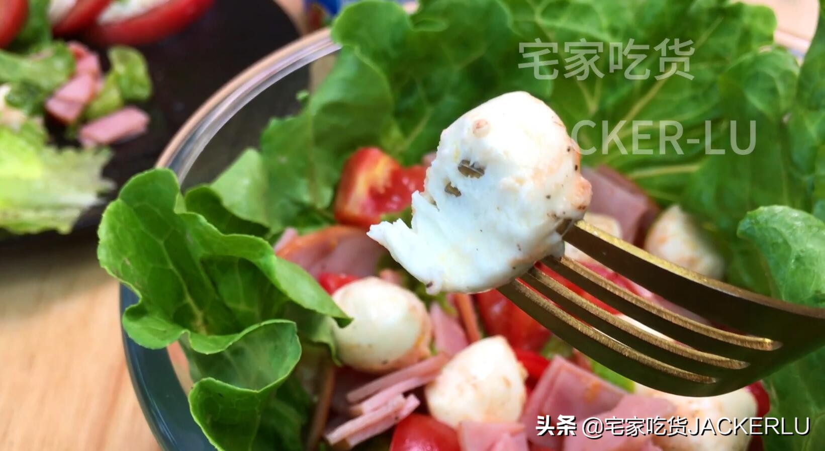 Mozzarella cheese salad, rich milk flavor, soft and smooth taste, super delicious, simple and delicious