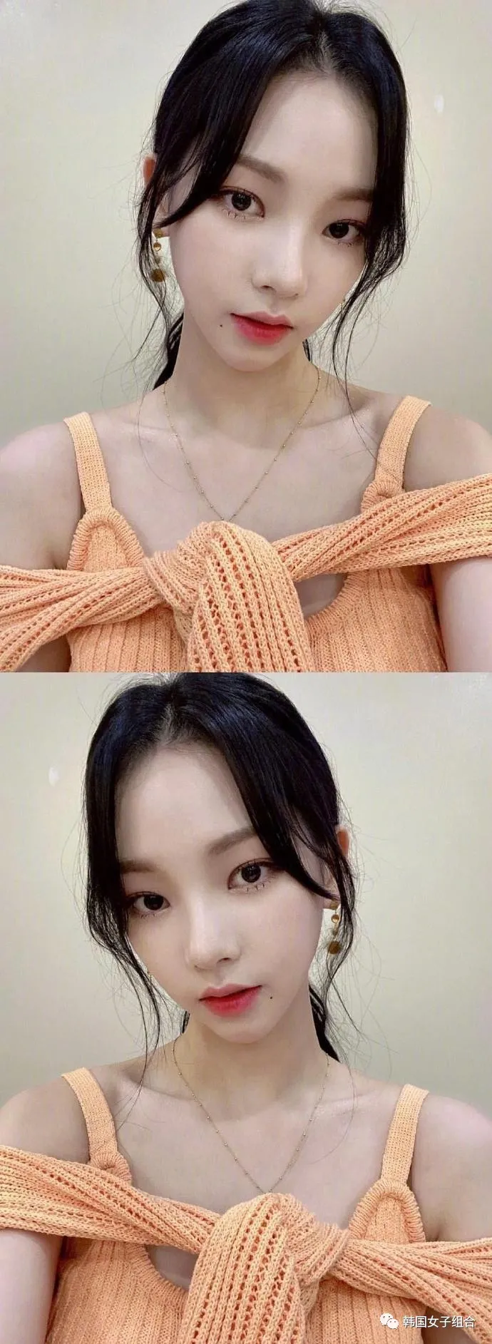 左右脸十分对称的这位女团爱豆,可以说是十分的精致了
