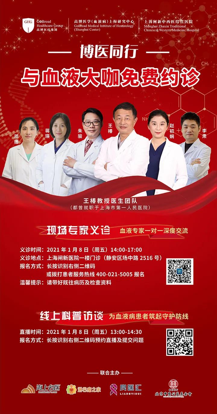 1月8日 | 院慶當日，王椿教授團隊向您發出免費約診邀請函