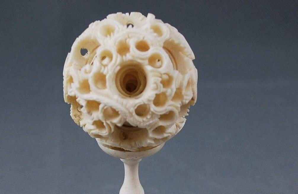 中日象牙球同现万博会：中国的惊艳世界，日本