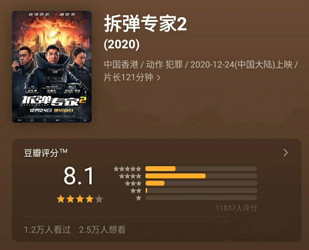 看完刘德华 拆弹专家2 后 我心情复杂 写下了这篇文章 娱乐 蛋蛋赞