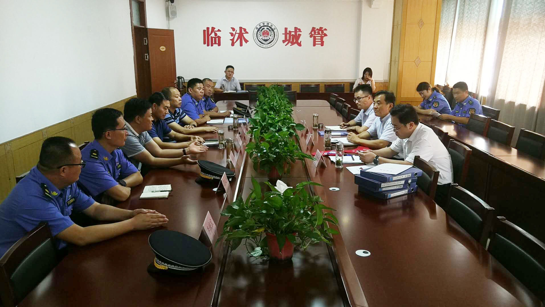 市城市管理局督导组到临沭县开展城管执法协管员规范化管理督导检查活动