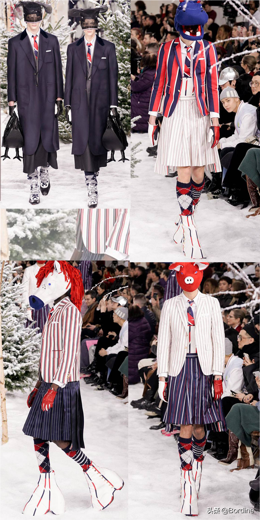 Thom Browne 2020秋冬将经典和可爱的动物结合