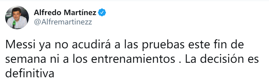 巴萨|梅西未现身巴萨体检 梅西离队官宣即将到来！