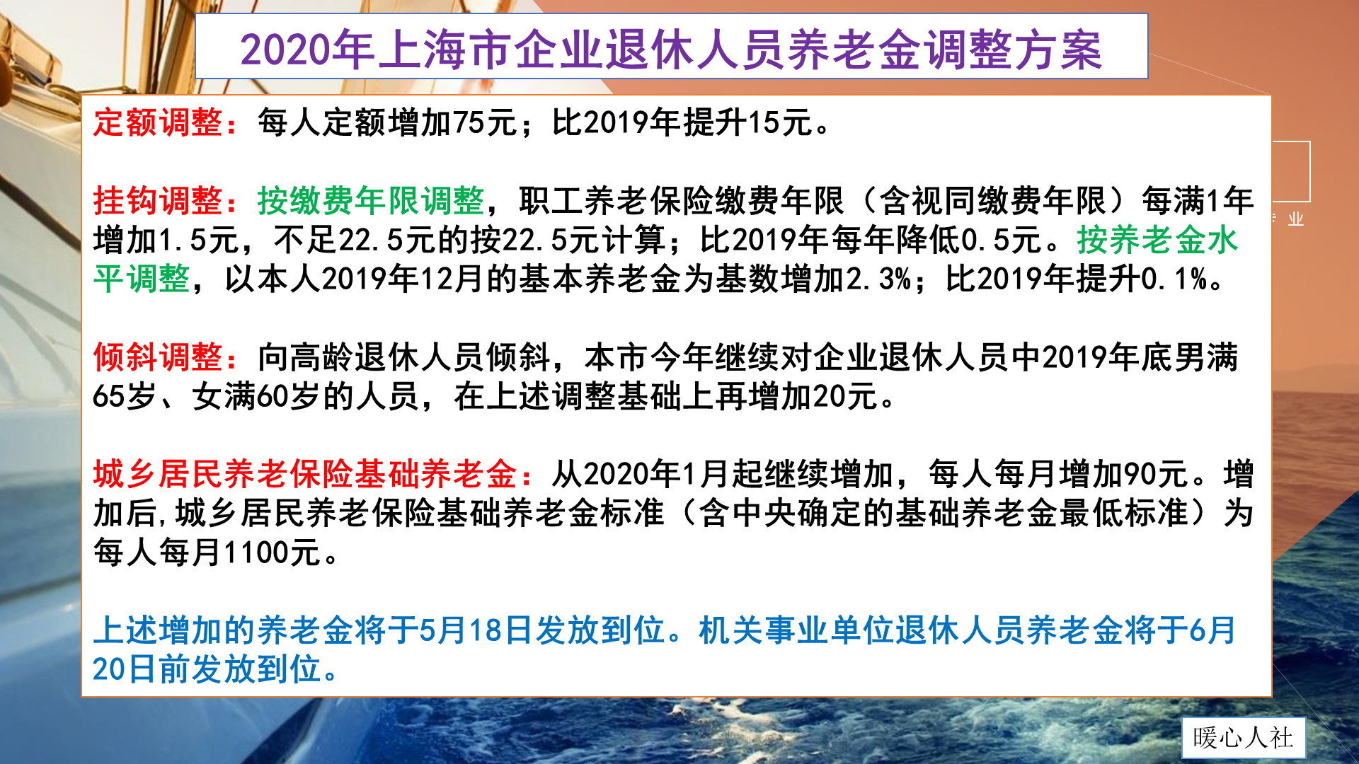 退休老人太幸福了，2020年养老金又要涨5%，看看