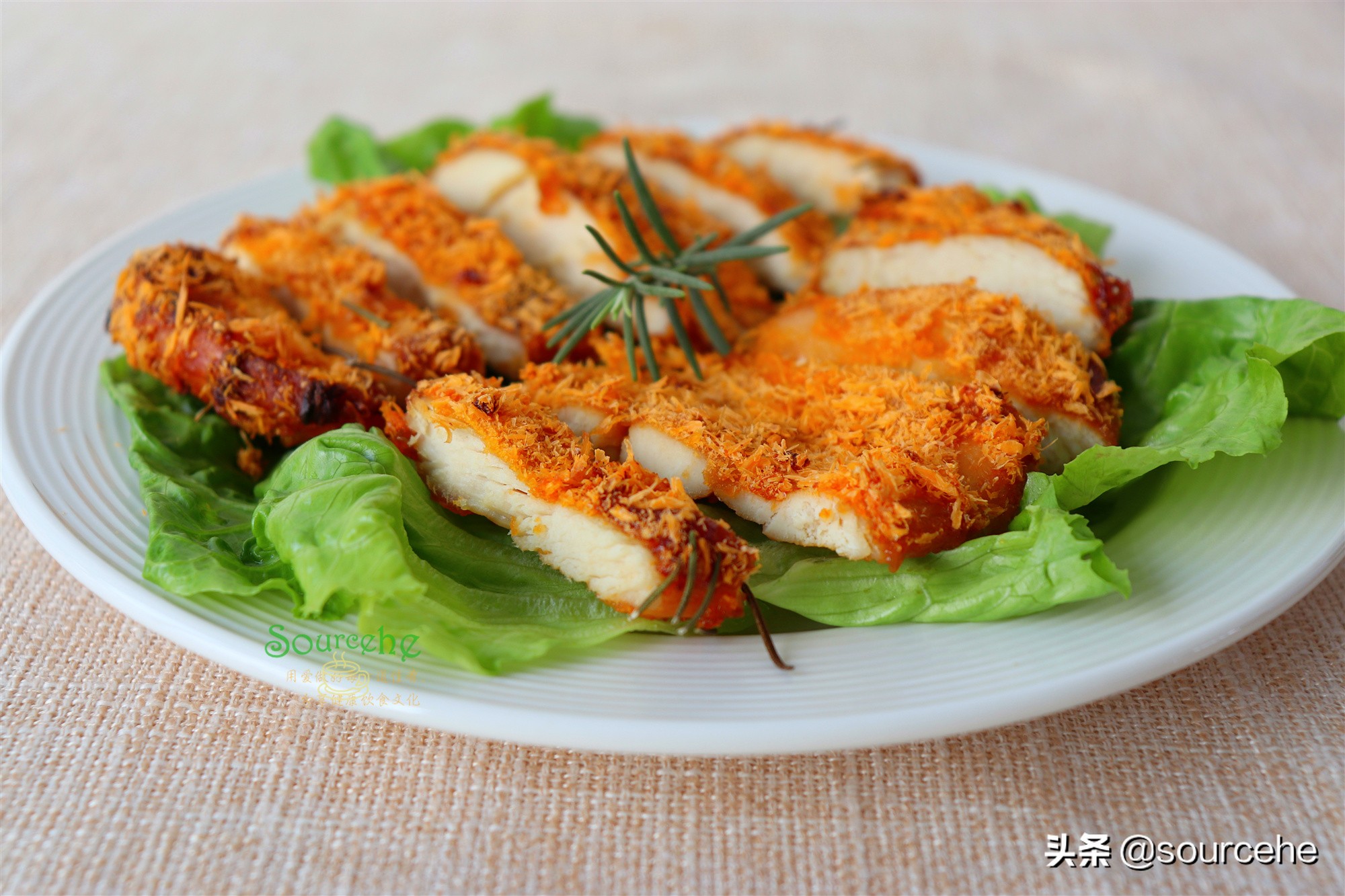 炸鸡排，不放一点油，金黄酥脆，低热量高蛋白，健身人士首选