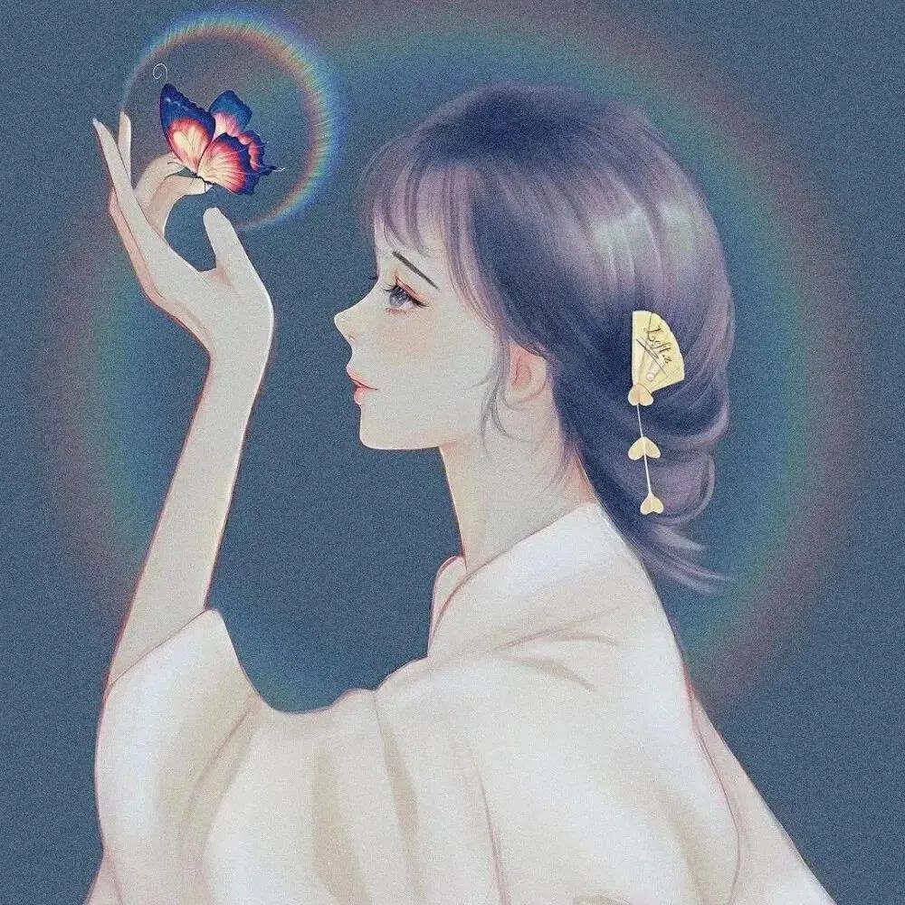 古风闺蜜头像一左一右 何来人间一惊鸿只是世间一俗人图片