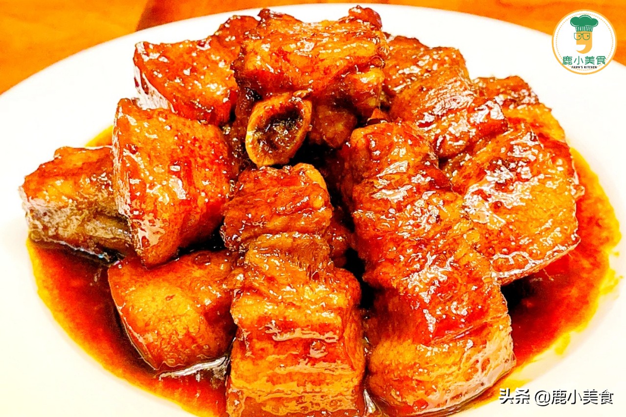 年夜飯，寓意“鴻運當頭”的紅燒肉，不焯水做法，肉嫩醬濃不肥膩